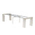 Luxe By East West Furniture X12X2-00W-27-13 Pieces Extendable Dining Set Includes a Rectangle Xtenczar Dining Table and 12 Light Gray Faux Leather Stackable Dining Chairs, Antique White