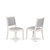 Luxe By East West Furniture X12X2-00W-27-13 Pieces Extendable Dining Set Includes a Rectangle Xtenczar Dining Table and 12 Light Gray Faux Leather Stackable Dining Chairs, Antique White
