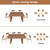 70.9” to 86.6” Extendable Dining Table for 8-10 Person, Modern Expandable Table with U-Shaped Wooden Legs, Dining Table for Dining Room, Kitchen, Living Room, Walnut