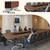 6-8 Person Conference Table Folding Conference Table for Office,Training, Seminar,Schools Modern Wood Conference Meeting Room Table Large Rectangular Conference Room Tables (4, Walnut 2, 63in)