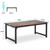 Tribesigns Conference Table, 6FT Meeting Seminar Table Rectangular Meeting Room Table, 70.8L x 31.5W x 29.5H, Brown/Black