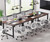 Tribesigns Conference Table, 6FT Meeting Seminar Table Rectangular Meeting Room Table, 70.8L x 31.5W x 29.5H, Brown/Black
