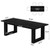 Tribesigns Conference Table, Modern Meeting Table, 5 ft Wood Conference Room Table, Large Rectangular Business Furniture Seminar for Boardroom (1, Black)