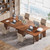 Tribesigns 5.3ft Conference Table for 4-6 People, Rectangular Conference Room Table, Large Wooden Meeting Table for Office, Brown