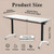 RNQZ 1pack,47in, Conference Table, Folding Meeting Table with Wheels,Modular Conference Room Tables, Modern Seminar Training Tables for Office, Meeting Room, Classrooms