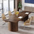 Tribesigns 78.7" Conference Table for 6-8 People, 6.56 ft Large Rectangle Meeting Table with Double Pedestal, Farmhouse Seminar Table Boardroom Desk for Office Meeting Conference Room, Walnut
