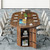 8FT Long Extendable Round Conference Table for 4-10, 43-95 Inch Fluted Oval Meeting Room Table with Storage, 3 Leaf, Space Saving Circle Desk for Office, Conference Room, Boardroom, Seminar, Walnut