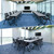 QXYXSM Conference Room Tables Folding Conference Room Table, Modular Meeting Table Rolling Foldable Industrial Training Tables for Office School Classroom Hotel (6, Ebony, L55.1in)