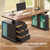 SEDETA Farmhouse Electric Standing Desk, 63" Height Adjustable Computer Desk with 3 Drawers, Storage Shelves, Power Outlets, Wood Home Office Stand up Desk for Work, Study, Writing, Black