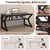StarGraph Computer Desk 55 Inch Large Computer Desk with Storage Shelf Home Office Desk with C Shaped Metal Frame Writing Work Study Student Home Bedroom Office (Black, 55inch)