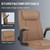 Misolant Drafting Chair, Tall Office Chair for Standing Desk, Standing Chair with Adjustable Height and Flip-up Armrest, Leather Drafting Chair, High Office Chair for Counter Height Desk