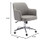 Amazon Basics Modern Home Office Desk Chair with Adjustable Height, 360 Degree Swivel, Smooth-Rolling Wheels, High-Density Foam Cushioning, Light Gray
