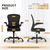 Office Chair, Ergonomic Desk Chairs 330LBS Capacity High Back Mesh Computer Chair with Flip-up Armrests, Comfy Work Chair with Adjustable Lumbar Support, Rolling Chair