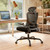 Marsail Ergonomic Office Chair: Office Desk Chair with High Back Mesh and Adjustable Lumbar Support Rolling Work Swivel Task Chairs with Wheel 3D Armrests and Headrest