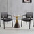 CLATINA Black Waiting Room Chair with Wheels Mesh Back Stacking Arm Chairs with Upholstered Fabric Seat and Ergonomic Lumbar Support for Office School Church Guest Reception