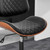 FervorFurn Home Office Desk Chair with Swivel Wheels, Modern PU Leather Armless Office Chair, Small Mid Back Computer Chair for Home Office, Reading Meeting Room (Black, Black Wheels)