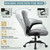 Leather Office Chair, PU Home Computer Desk Chairs with Ergonomic Back Support, 360°Swivel Free，Small Gaming Chair with Wheels and Adjustable Armrests, for Short People Use