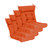 QILLOWAY Indoor/Outdoor High Back Chair Cushion,Spring/Summer Seasonal All Weather Replacement Cushions. (Orange)