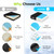 AUVON Cooling Gel Wheelchair Seat Cushion for Sciatica, Back, Pressure Sore and Ulcer Pain Relief, Breathable Memory Foam Chair Cushion with Waterproof Silk Fabric, Removable Strap, Anti-Slip Cover