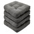 Basic Beyond Chair Cushions for Dining Chairs, Non-Slip Chair Pads, Thick Seat Cushions for Dining Room Chairs, Kitchen Chair Cushions Set of 4, 17" x 17" x 4", Dark Grey