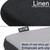 BUYUE Friendly Woven Fabric 14x14 Magnetic Cushions for Metal Chair Set of 4, Enhanced Anti-Slip Seat Pads for Dining Kitchen Café Stackable Chairs (U-Shape, Black, 4 Counts)