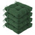 IASEAHK Outdoor Chair Cushions Set of 4, 19" x 19" x 5", Waterproof Outdoor Seat Cushions for Patio Furniture, Fade-Resistant Patio Chair Cushion, Dining Wicker Chair Pads for Porch Garden, Dark Green