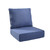 Jelwaly 6" Thick Outdoor Chair Cushions - 22"* 24" Patio Furniture Cushions with Water Resistant & Removable Cover, 28D High Density Sponge Patio Cushion for Outdoor Furniture Couch Chair Blue