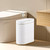 ELPHECO Bathroom Trash Can with lid 2.5 Gallon Waterproof Motion Sensor Wastebasket, Automatic Trash Bin Bathroom Decor for Bedroom and Office White with Golden Trim