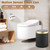 onlcuk Smart Bathroom Trash Can Garbage Can with Lid, 2.8 Gallon Motion Sensor Trash Bin for Bathroom, Kitchen, Small Mini Trash Cans Black Automatic Diaper Trash Can-Dark Gray