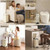 Bathroom Trash Can with Lid, Small Stainless Steel Garbage Can with Step Pedal, 10 Liter/2.6 Gallon Soft Close Slim Trash Bin, Creamy White Waste Basket for Living Room, Bedroom, Laundry Room, Office