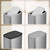KHMMGK 8L/2.1 Gal Small Bathroom Trash Can with Lid, Swing-Top Rectangular Waste Bin, Stainless Steel Garbage Can for Home, Office, Toilet, Bedroom, Living Room (Silver)