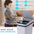 jinligogo 3Pack Bathroom Small Trash Can with Lid, 2.6 Gallon Touchless Automatic Garbage Can Slim Waterproof Motion Sensor Smart Trash Bin for Bedroom, Office, Living Room White/Black/Grey