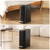 SYNCVIBE Bathroom Trash Can with Soft-Close Lid 3.5 Gallon Stainless Steel Garbage Can with Removable Inner Bucket Slim Trash Bins for Bedroom Office (Matte Black)