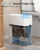 CTIME Touchless Automatic Bathroom Trash Can with Lid - 3 Gallon Slim Motion Sensor Garbage Can for Bedroom, Kitchen, Office - White (6" W x 11" L x 13" H)