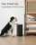 Cesun Small Bathroom Trash Can with Lid Soft Close, Step Pedal, 5 Liter / 1.3 Gallon Stainless Steel Garbage Can with Removable Inner Bucket, Waste Basket for Bathroom, Bedroom (Matte Black)