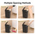FRESHLIX 3 Pack Bathroom Trash Can 2.6 Gallon Small Touchless Automatic Motion Sensor Trash Cans Slim Waterproof Garbage Bin with Lid for Kitchen, Office, Bedroom Black