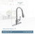 Touchless One-Handle Pulldown Kitchen Faucet Featuring Reflex, Chrome