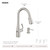 Matte Black MotionSense Wave One-Handle Touchless Kitchen Faucet