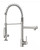 Kitchen Sink Faucet with Sprayer Brushed Nickel