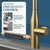 Faucet with Pull-Down Sprayer, 3 Flow Modes (Sweep/Stream/Waterfall), 360°