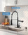 Faucet with Pull Down Sprayer,Stainless Steel Spring Kitchen Sink