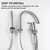 Faucet with Hand Shower 3 Hole Deck Mount