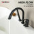 Faucet by Brushed Gold Finish, Swivel Spout with Brass Rough-in and Water Hose