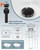 Faucets Set with Pop Up Drain, Modern Single Handle Black