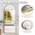 57 "x 20" Full Length Mirror Wall Mirrors Hanging or Leaning Arched-Top Full Body Mirrors with Stand for Bedroom, Dressing Room, Gold