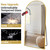 57 "x 20" Full Length Mirror Wall Mirrors Hanging or Leaning Arched-Top Full Body Mirrors with Stand for Bedroom, Dressing Room, Gold