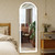 GLSLAND 20"x56" Arched LED Full Length Mirror with Lights – Wall Mounted or Standing Full Body Mirror for Bedroom/Cloakroom