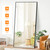 75"x35" Standing Floor Full Body Mirror for Wall with Aluminum Alloy Frame for Bedroom, Living Room, Dressing Room(Black)