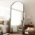 71" x 32" Floor Mirror with Stand, Matte Aluminum Alloy Frame Full Body Mirror, Standing Hanging or Leaning for Bedroom