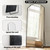 71" x 32" Floor Mirror with Stand, Matte Aluminum Alloy Frame Full Body Mirror, Standing Hanging or Leaning for Bedroom